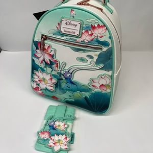 Cri-Kee Mulan Loungefly Minibackpack and Cardholder Set